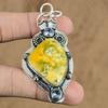 Bumble Bee Jasper Stone Tanzanite Quartz Trendy Boho Pendant Jewelry 925 Silver