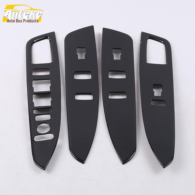 Декоративная панель переключателя стеклоподъемника URV: Наклейка-пайетка на кнопку подлокотника окна автомобиля