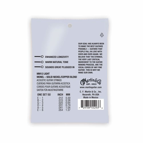 Martin Retro? Acoustic Guitar Strings MM12 Light