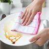 Anti-Oil Kitchen Towel 8 Layers Microfiber Kitchen Cleaning Cloth Thicken Absorbent Scouring Pad Kitchen Daily Dish Towel 30cm