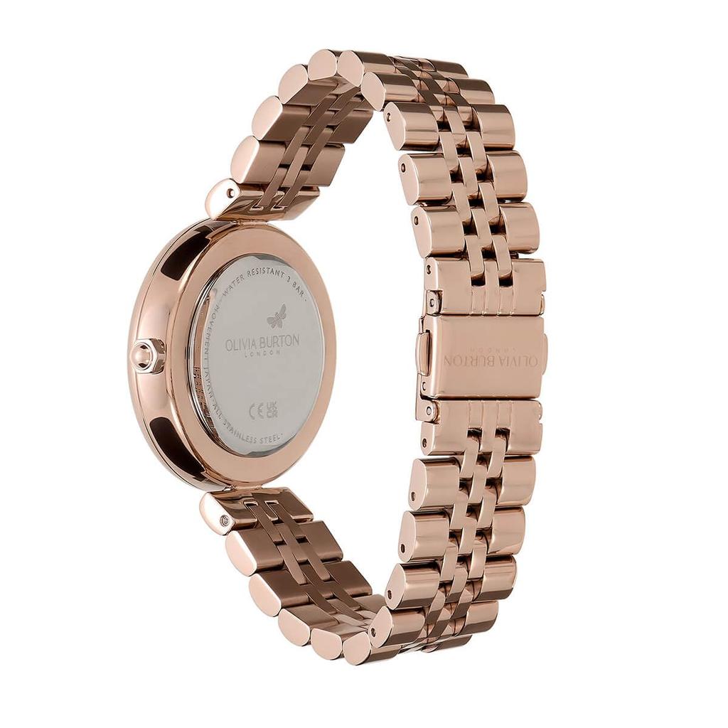 Авторизованный дилер Olivia Burton Watch Ladies ob24000090 Signature 36mm Dogwood T Bar Silver White Carnation Gold Bracelet Watch [OLIVIA BURTON] &