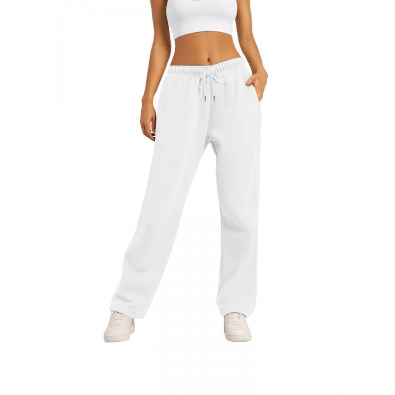 2026 Fleece Lined Sweatpants Loose Fit Casual Trousers Men Women