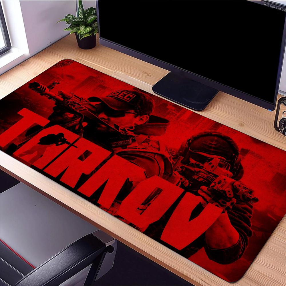 E-Escape из игры T-Tarkov Коврик для мыши Большой коврик для стола Клавиатура Эргономичный Офисный Резиновый ПК Нескользящий Необтрепывающийся Домашний Индивидуальный