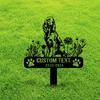 Unique Custom Metal Garden Art Dog Memorial Stake Personalized Pet Funeral Sign Outdoor Yard Decoration Irish Setter Lover