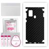 apgo Защитная наклейка для задней и боковых сторон, совместимая с Samsung Galaxy M21s, пленка для полного обертывания, фольга, винил - узор Carbon Black