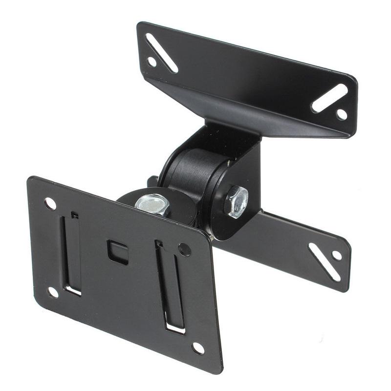 Поворотный настенный кронштейн для плазменного ЖК-телевизора со светодиодной подсветкой и диагональю 14–24 дюйма для VESA 75x75 100x100