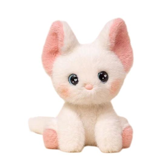 Yousheng Реалистичная кукла кошки Сиамская трехцветная кошка Плюшевая игрушка Мягкое чучело милый друг для стола и подарок для эмоциональной поддержки