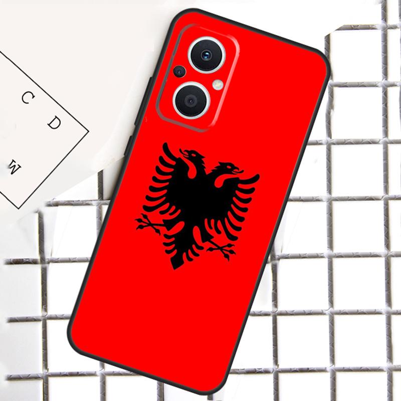 Albania Albanians Flag For OPPO Reno 13 14 12 11 10 Pro 11F 12F 13F 14F 7 8 Lite 8T OPPO Find X5 X6 X8 X9 Pro Case