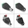 Male Female DC Connector 2.1mm X 5.5mm Power Plug Adapter for CCTV Cameras LED Strip Light