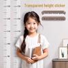 Children's Transparent Height Measuring Sticker - Waterproof Wall Ruler for Home or Classroom