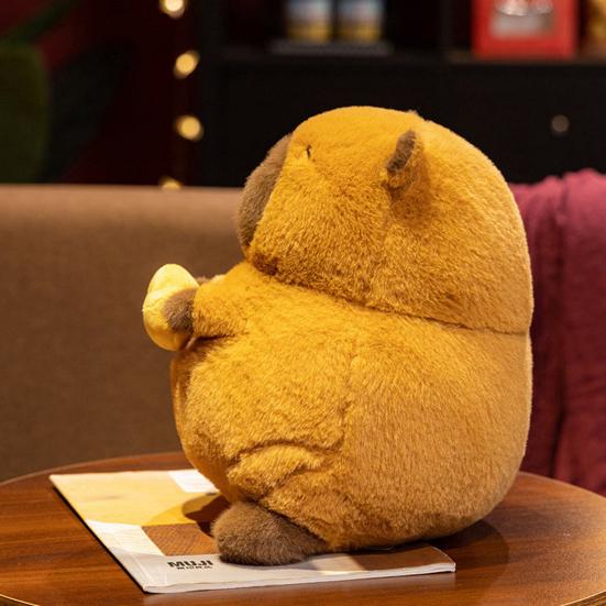 Capybara Plush Doll Pillow Soft Kawaii Stuffed Animal Toy for Kids Adults Capybara Hugging Capybara Cuddly Rodents Doll Gift for Birthdays Valentines