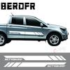 Автомобильная наклейка для Ssangyong Actyon Sport AX5 Грузовик Боковые полосы на двери Стикеры Виниловое покрытие Авто Тюнинг DIY Аксессуары