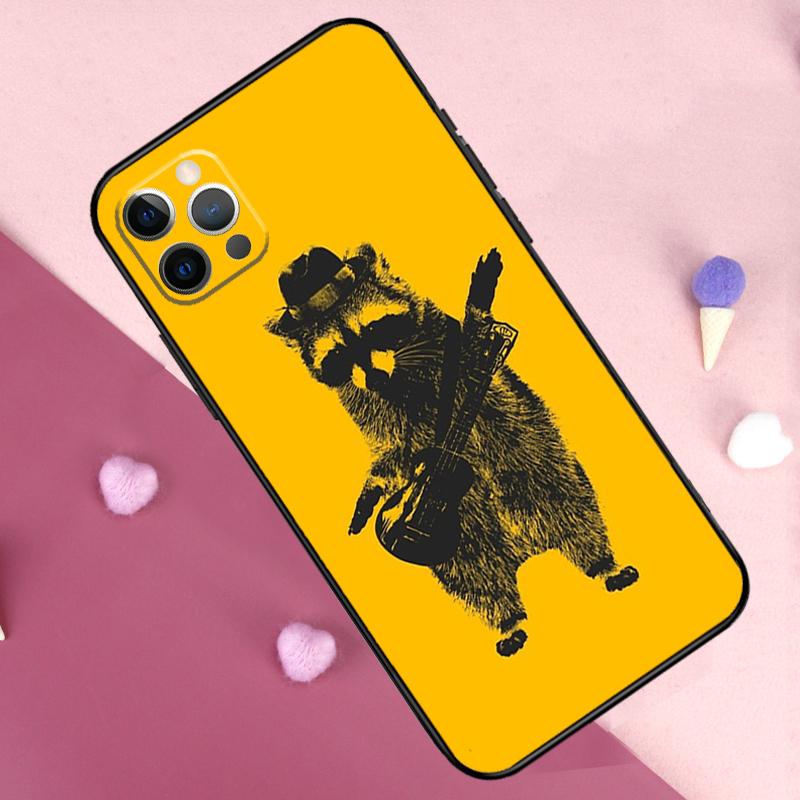 Cartoon Raccoon Kawaii Phone Case For IPhone 18 17 Pro Max 14 15 16 Plus 11 Pro Max 12 13 Mini 16e 17 Air Back Cover