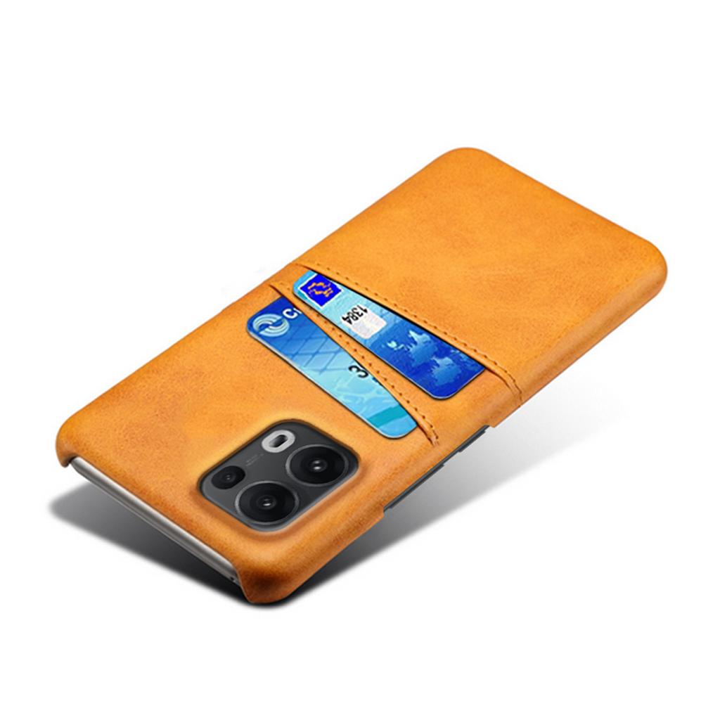 For Oppo Reno13 Pro 5G Case Dual Card Slots PU Leather + Hard PC Phone Cover
