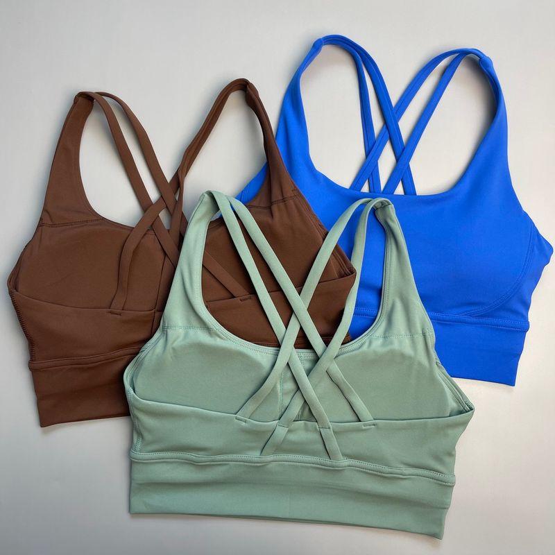 European and American Orders! Beauty Back Export Yoga Clothes Vest Women's High Strength Bubble Wrap Sports Bra Running Workout Underwear Summer