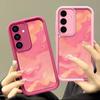 Ударопрочный чехол с рисунком морской волны для Samsung S24 FE S23 Ultra S22 S21 A16 A55 A15 A35 A54 A25 A34 A14 TPU защита линз мягкий матовый чехол для телефона