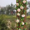 Fake Flower Vine Realistic Looking Decorative Cloth Outdoor Simulation Rose Flower Vine for Home