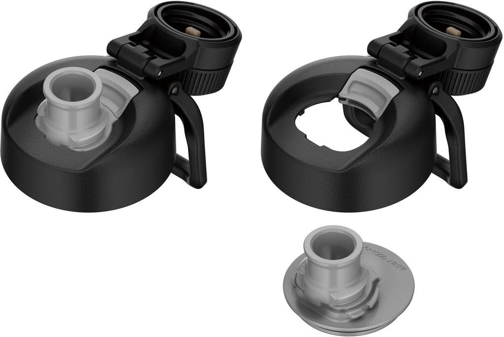 Thermos Бутылка для воды с вакуумной изоляцией, удобная для переноски, съемный носик для удобного хранения в холодильнике, только BK [с ручкой/можно мыть в посудомоечной машине],