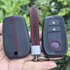 Силиконовый чехол-брелок для автомобильного ключа Toyota Corolla Hatchback Cross Yaris Cross Prius Hilux Land Cruiser LC200 LC250 LC300