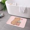 1PC Buttle Tea Hamster Kitchen Rug Non-Slip Door Mat Pop design Bathroom Rug Bath Mat Carpet for Home Sink Laundry ecoreeree