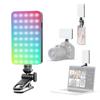 Pocket RGB Fill Light LED Video Light 2500K-9000K Dimmable 10 Scene Lighting Effects Video