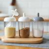 Salt Spice Lid Seal Pepper Sugar Bottle Spoon Seasoning Box Jar Kitchen
