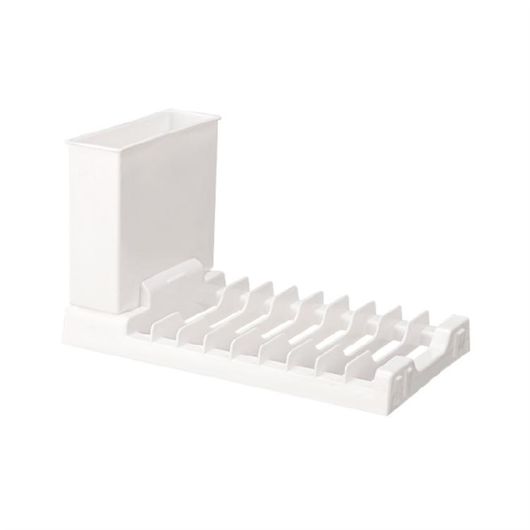 Универсальная сушилка для посуды, кухонные принадлежности, с защитными противоскользящими ножками, большая вместимость для большинства кухонь