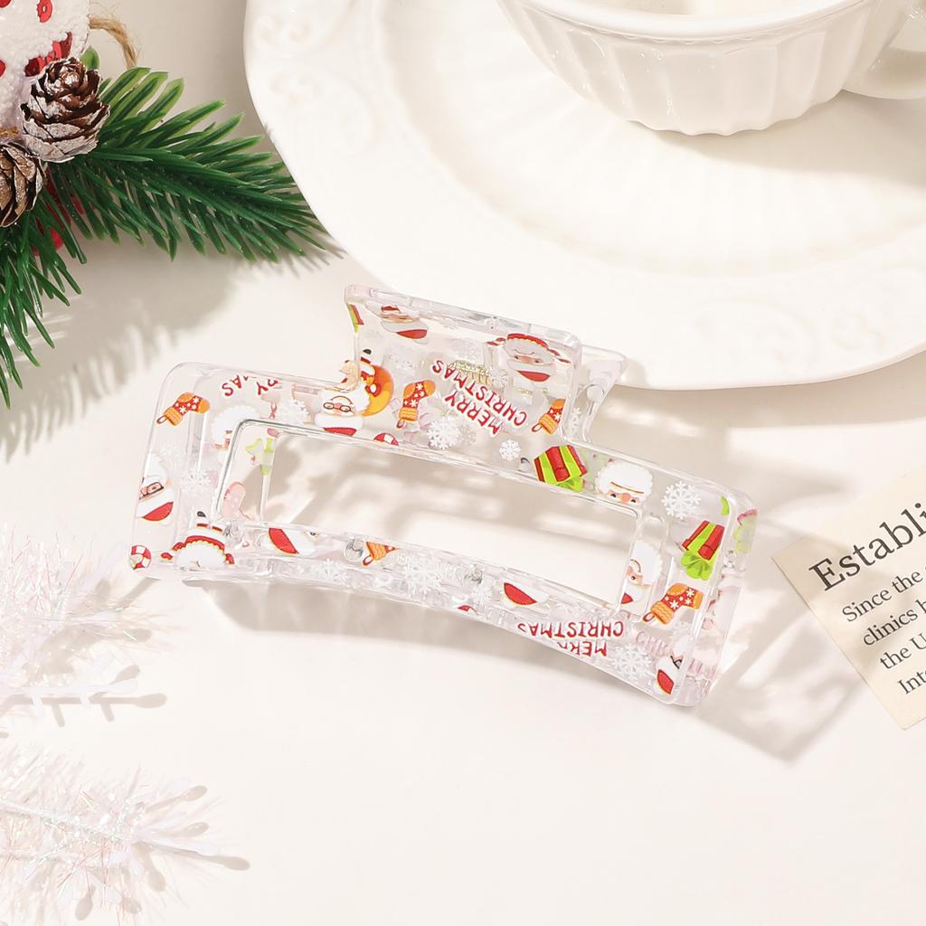 Рождественская заколка для волос Lady Cute Sweet Print Заколка для волос Зажим для волос в виде акулы Аксессуары для волос