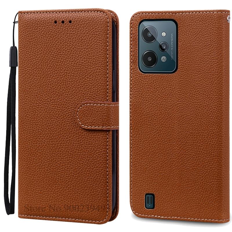 Для Realme C31 Чехол-книжка из кожи с откидной крышкой для Realme C31 Чехол-книжка с подставкой для Realme C31 Чехол-коробка Fundas