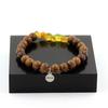 Bracelet - A Bijoux - Australian Yellow Opal - 8 Mm Wood Beads - Length 19-20 Cm - Made In France