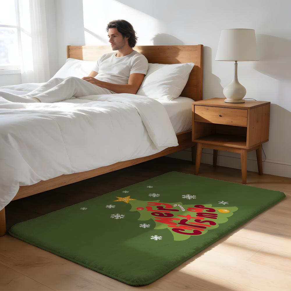 Floor Mat Soft Flannel Rug Non Slip Absorbent Mat for Bathroom Bedroom Home Decor Anime C Chobits