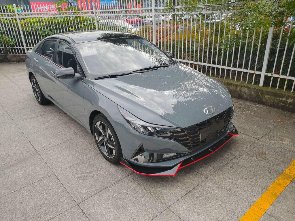 Комплект переднего сплиттера и юбок для Hyundai Elantra 7-го поколения: Бампер Анти-Коллизия