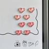 8Pcs Cute And Simple Decorative Magnets For Kitchen And Office Whiteboards Heart-Shaped Refrigerator Magnet Set