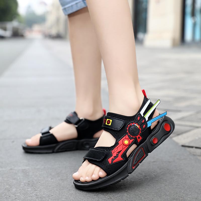 Летние детские сандалии 28-40 лет, уличная пляжная спортивная обувь, сандалии Magic Boy, сандалии для девочек