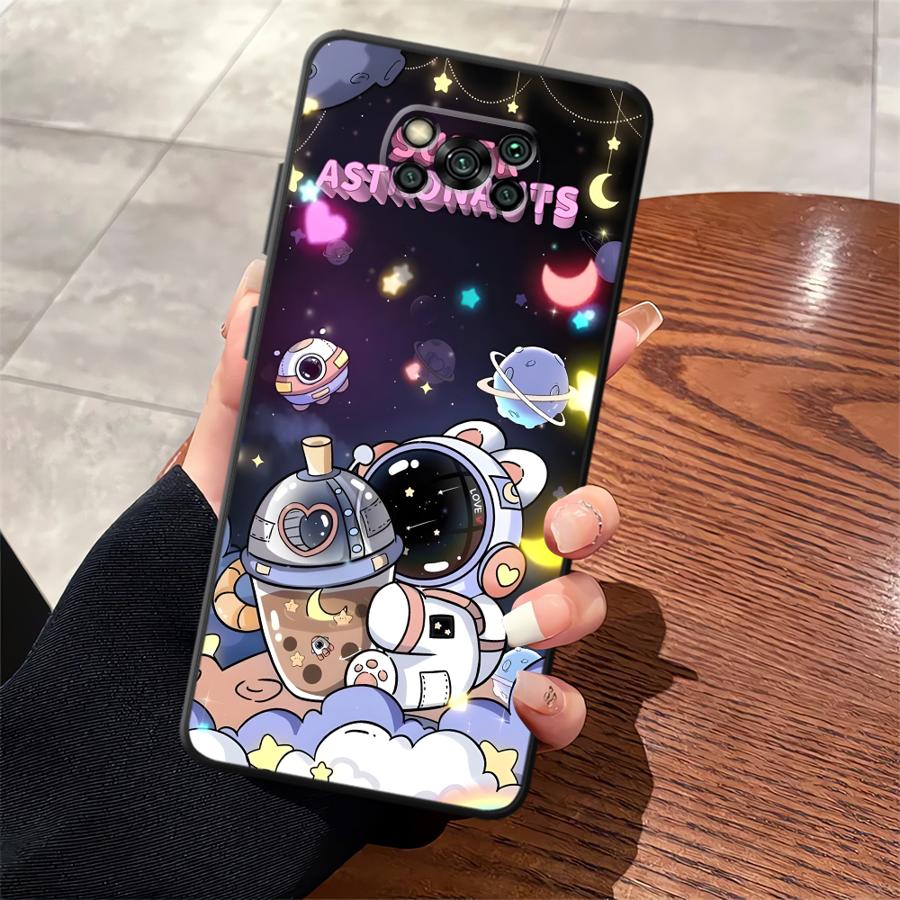 Мультяшный чехол-астронавт для Xiaomi Poco F8 X3 X4 X5 X7 Pro F3 C71 M5 F1 C50 M3 M4 M7 C75 C61 Funda Чехол для телефона