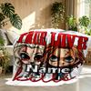 Custom Name Personalized Bride of Chucky Print Blanket, Home Decor, Bedroom, Sofa, Camping, Couch, Gifts for Birthday Christmas