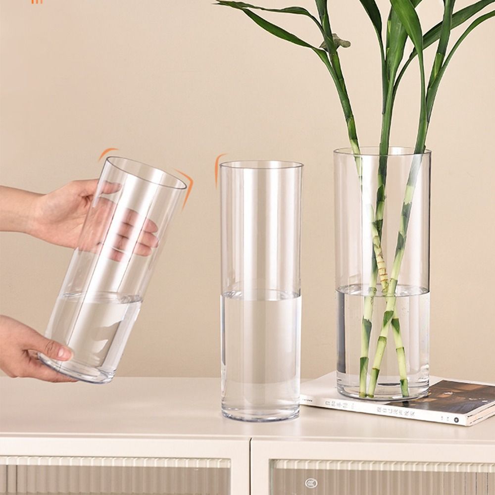 Гостиная Цилиндрические Вазы Домашний Декор Подсвечник для Плавающих Свечей Новая Ваза для Цветов