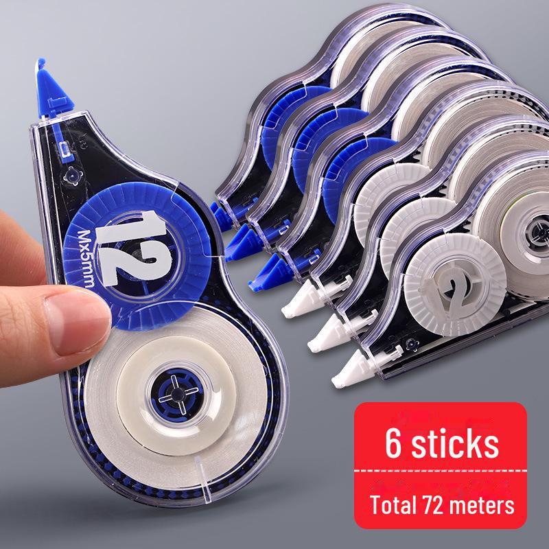 Высокоемкая корректирующая лента для учащихся с гладкой, прозрачной пленкой