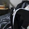 Комплект постельного белья в стиле бохо с цветочным рисунком из микрофибры с 3D-принтом «Розы», цветочным принтом и скелетом, комплект из 2 предметов