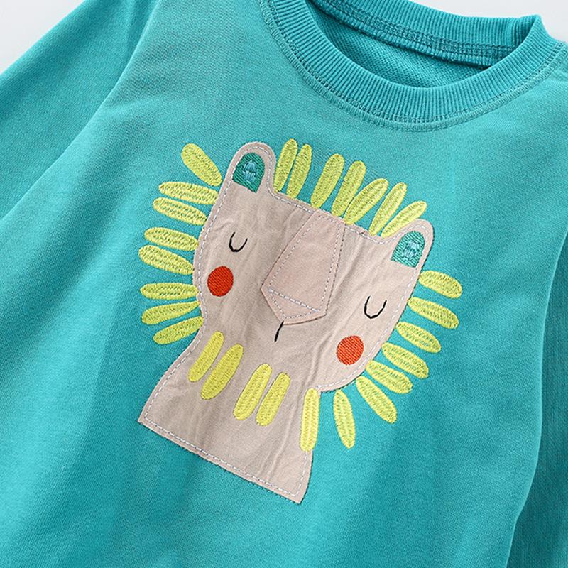 Детский свитер осень и зима новый круглый вырез рубашка европейский и американский детский повседневный длинный рукав осенний топ в стиле вестерн