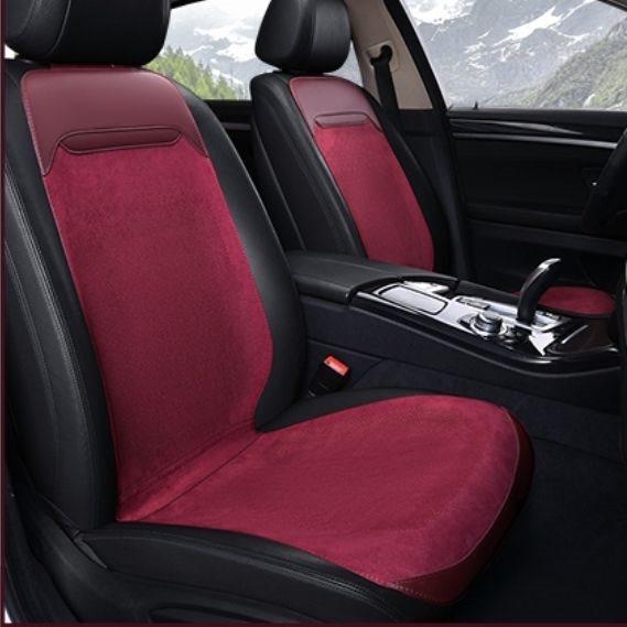 Cicada Wing Suede Perforated Car Seat Cushion - Universal, Breathable, All-Season