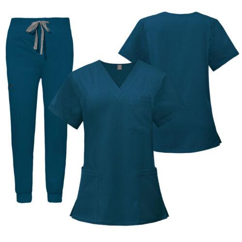 Multicolor Unisex Short Sleeved Pharmacy Nurse Uniform Hospital Doctor Workwear Oral Dental Surgery Uniforms Medical Scrubs Sets