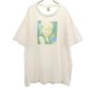 Old Photo Print Short Sleeve T-shirt XL White Men's Used