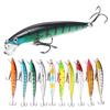 10 Colors Hard Fshing Lures Plastic Artificial Fake Life-Like Minnow Shape Baits