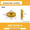 Алюминиевый сплав Ручная затяжка Рифленая ступенчатая гайка (M3-M10)
