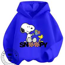 Cute Cartoon Hoodie Autumn Winter Casual Fashion Street Style Kids Apparel Snoopy Boys Girls 3 14