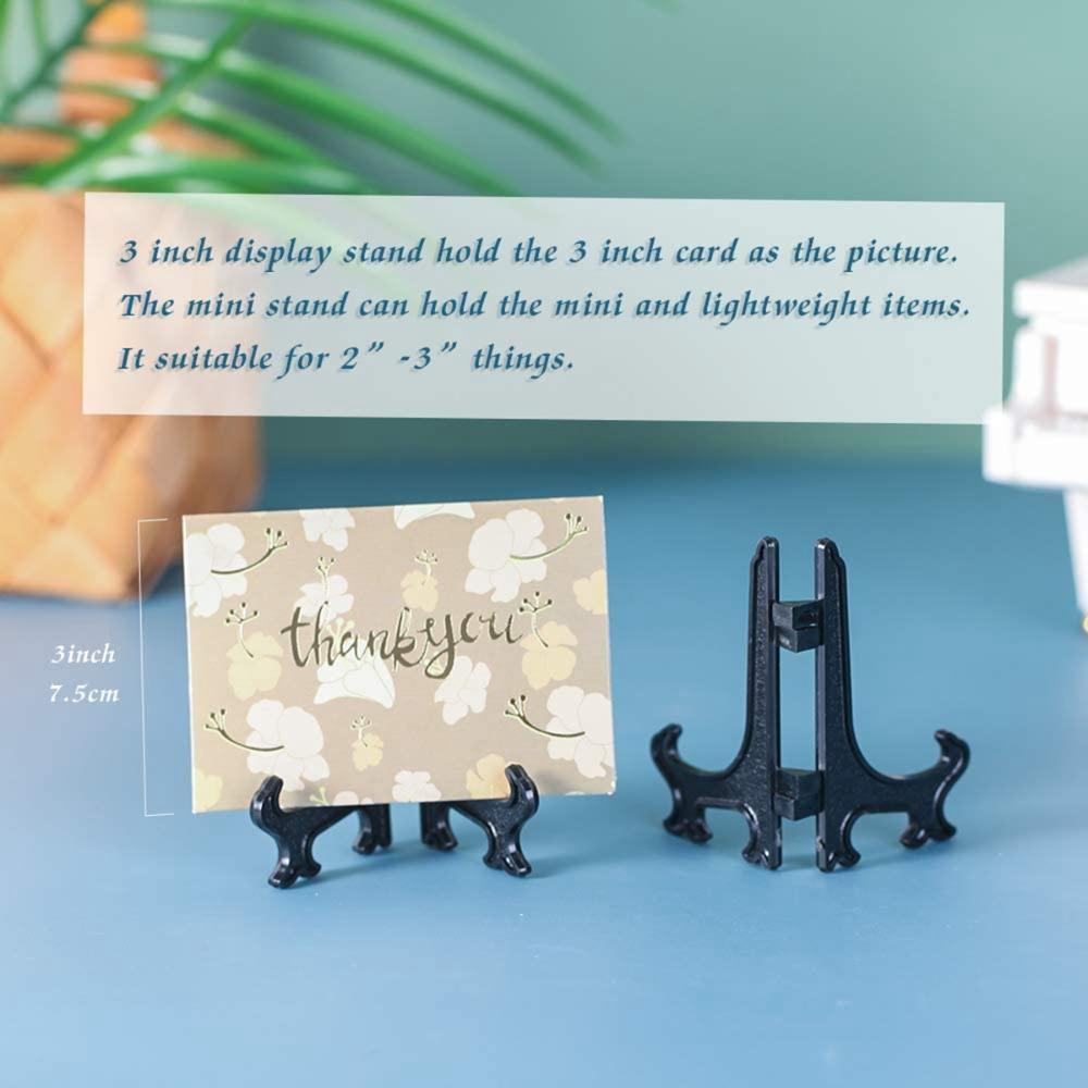 Kitchen Plastic Black Easels Dishes Plate Holder Display Stand Picture Frame Stand
