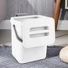 Kitchen Trash Can Hanging Organic Waste Bin Large Capacity Compact Design Bathroom Garbage Bin Container with Lid