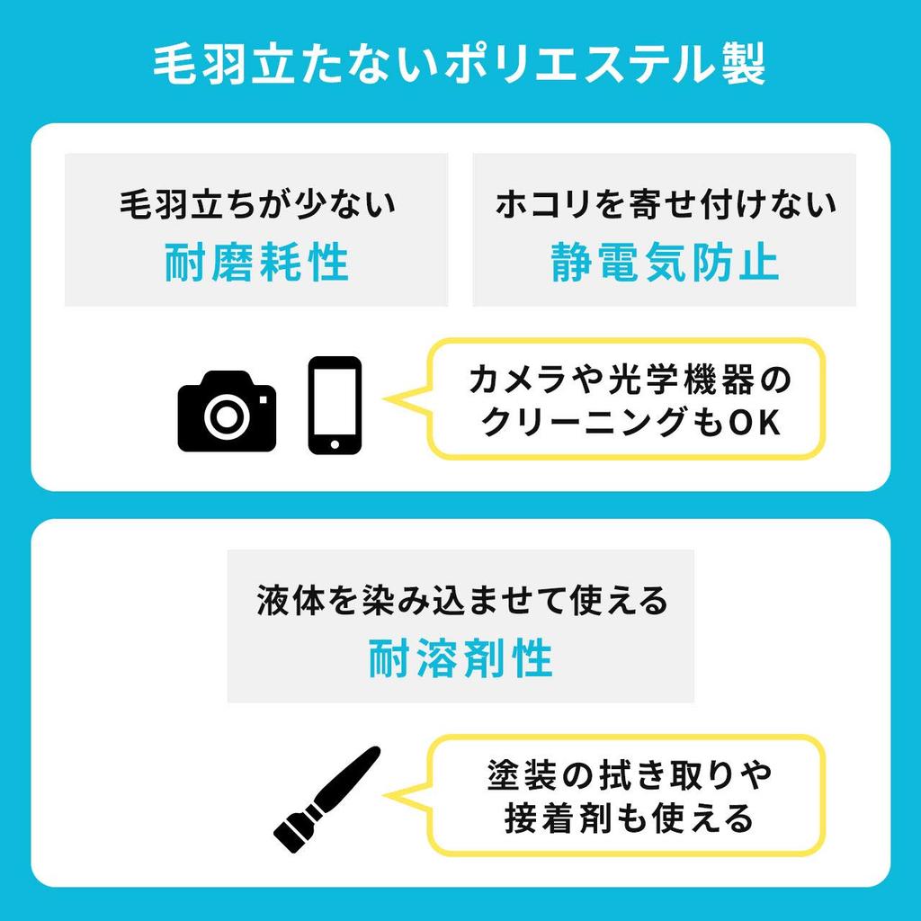 SANWA DIRECT Точные хлопковые треугольные чистящие палочки, ультратонкий кончик 0,8 мм, кончик, пластик, 100 шт., очиститель, 200-CD055