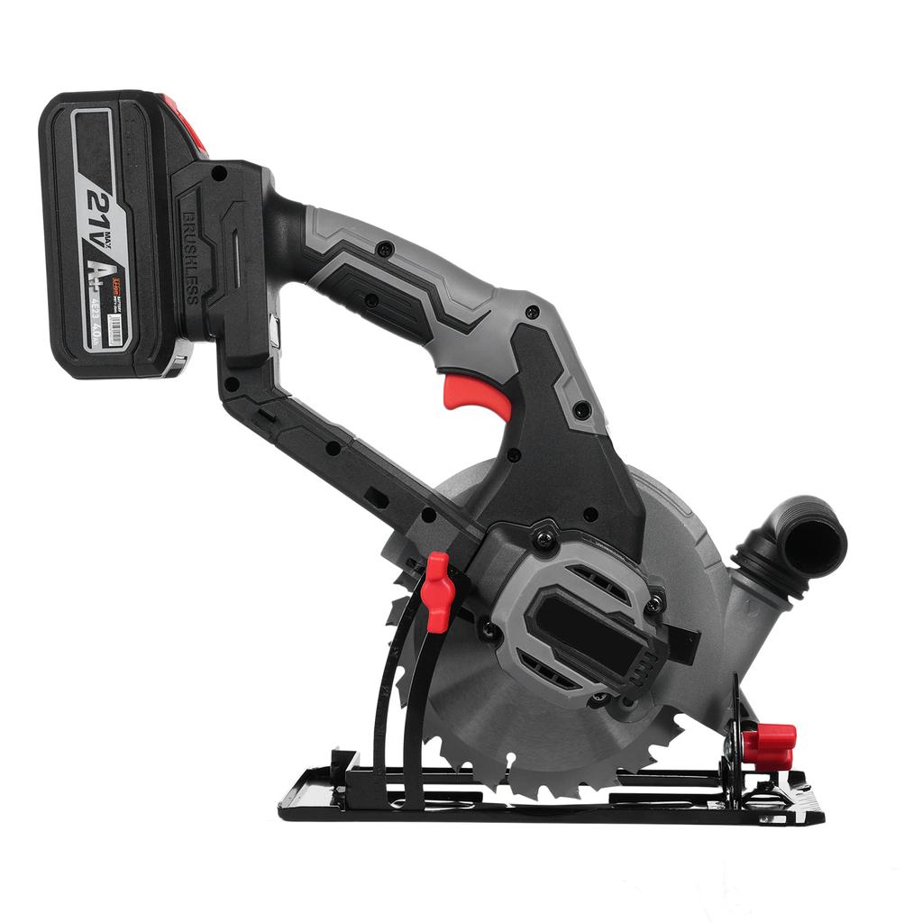 6-дюймовая электрическая циркулярная пила, 21 В, 6800 об/мин, бесщеточный двигатель, компактная циркулярная пила, плиткорез с пилой 24 зуб.